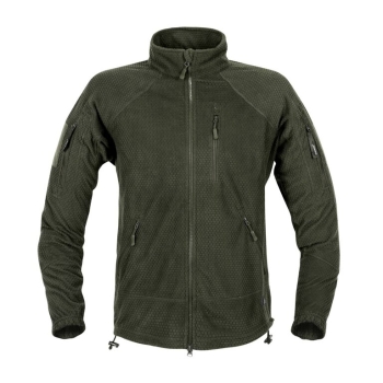 Mikina funkční fleece ALPHA TACTICAL ZELENÁ